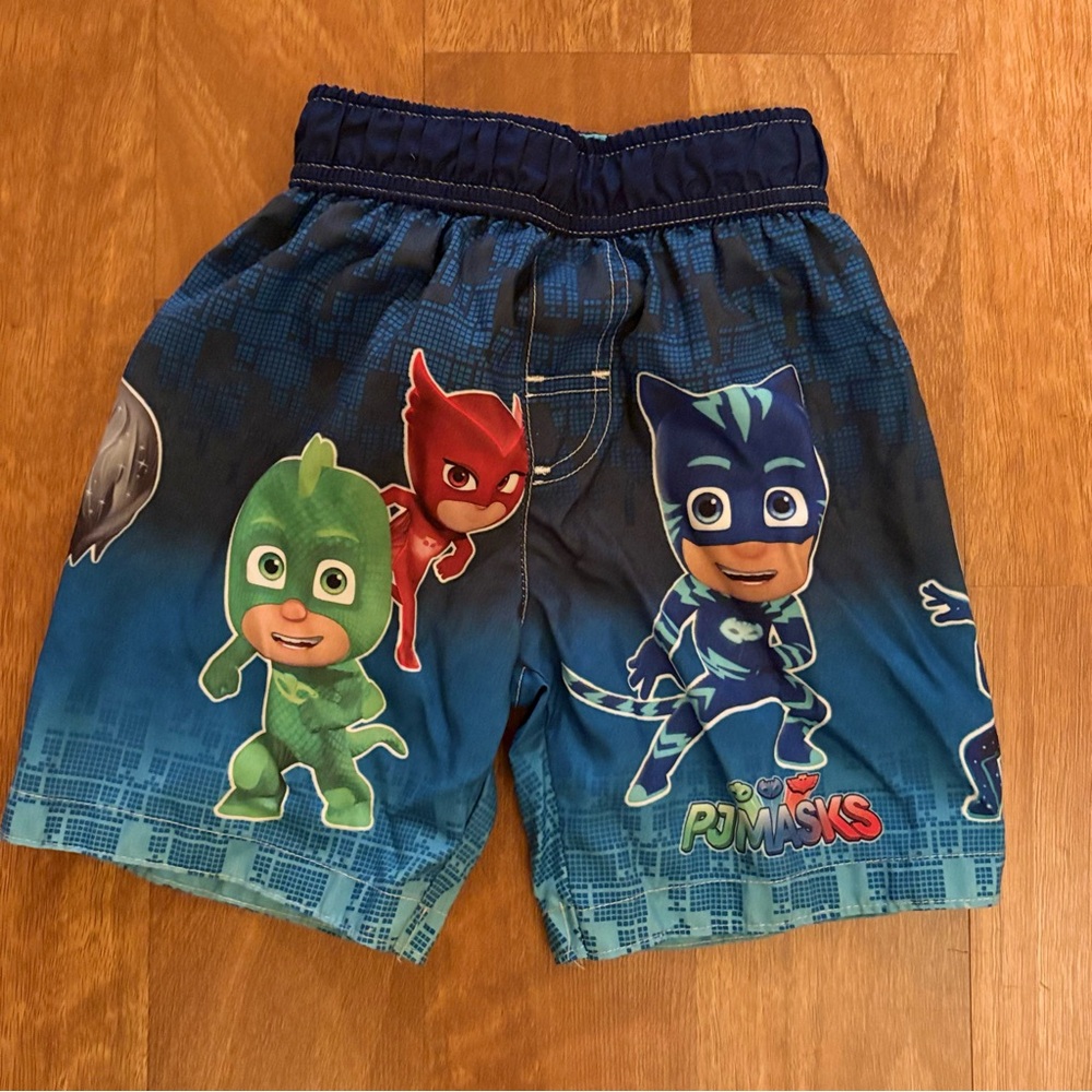 PJ Masks Swim Trunk Shorts for Toddler Boys Size 5T Catboy Gekko Romeo